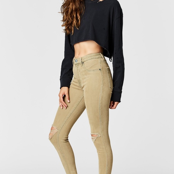 🆕 Carmar 'Robin' Taupe Skinny Jeans 26 - Picture 4 of 7